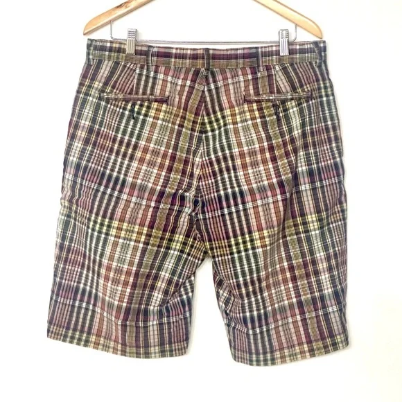 Vintage Polo Ralph Lauren Shorts Adult Multicolor Plaid  Preppy Mens 36‎ - Picture 2 of 7
